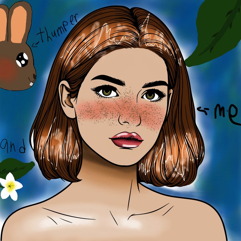 realistic portrait of woman