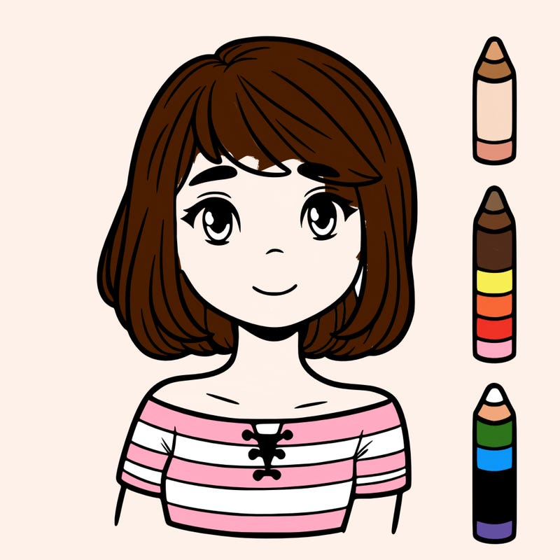 girl with short hair