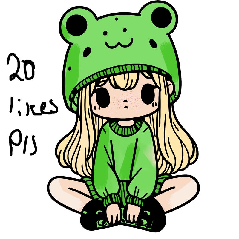 a girl wearing a frog hat and some frog socks
