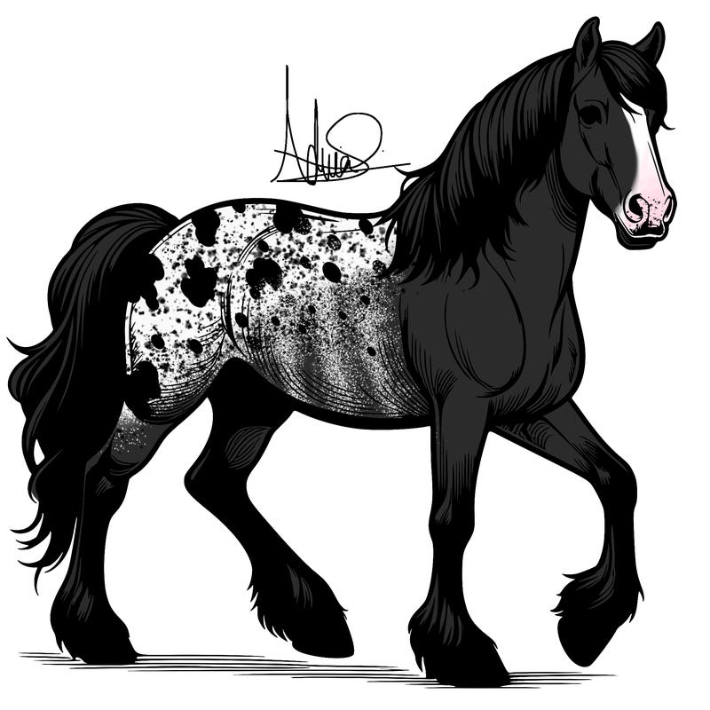 realistic horse