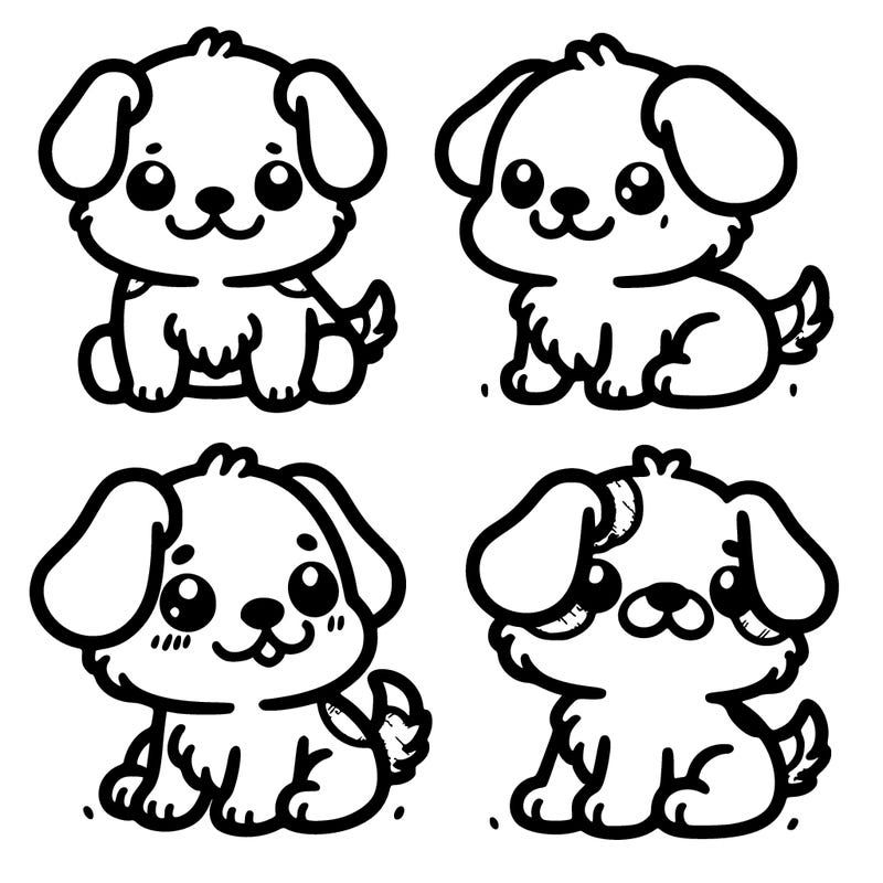 cute cute dog 4 ways