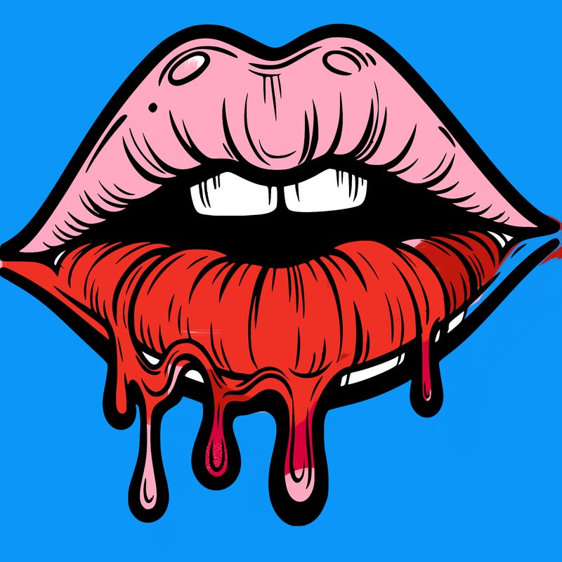 lips that look realistic and drip
