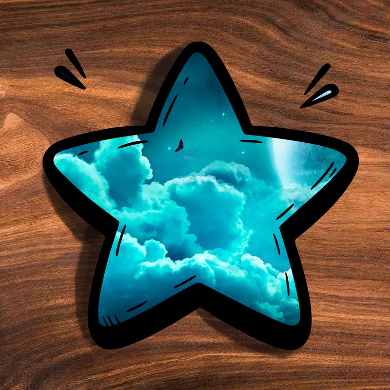 a blank star