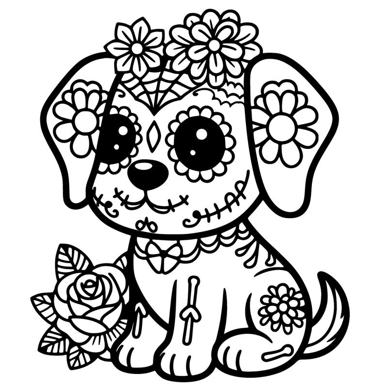 day of the dead puppy