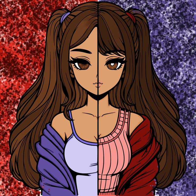 realistic girl split