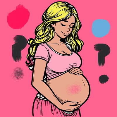 woman heavily pregnant realistic