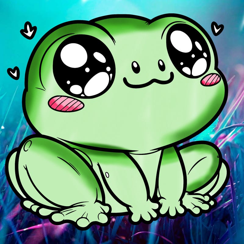 cute frog person realistic