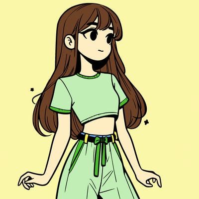 girl in a cute crop top