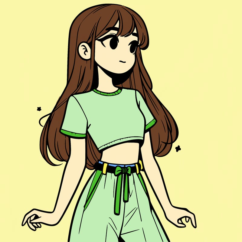 girl in a cute crop top