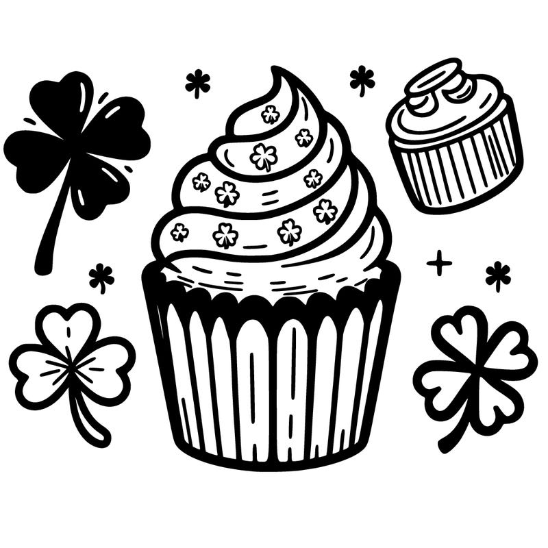 saint patrick’s day cupcake