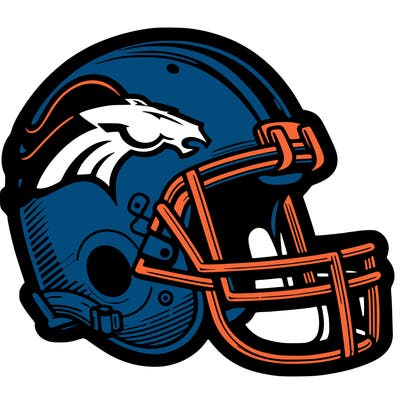 broncos football helmet