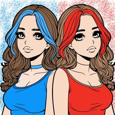 realistic twin sisters