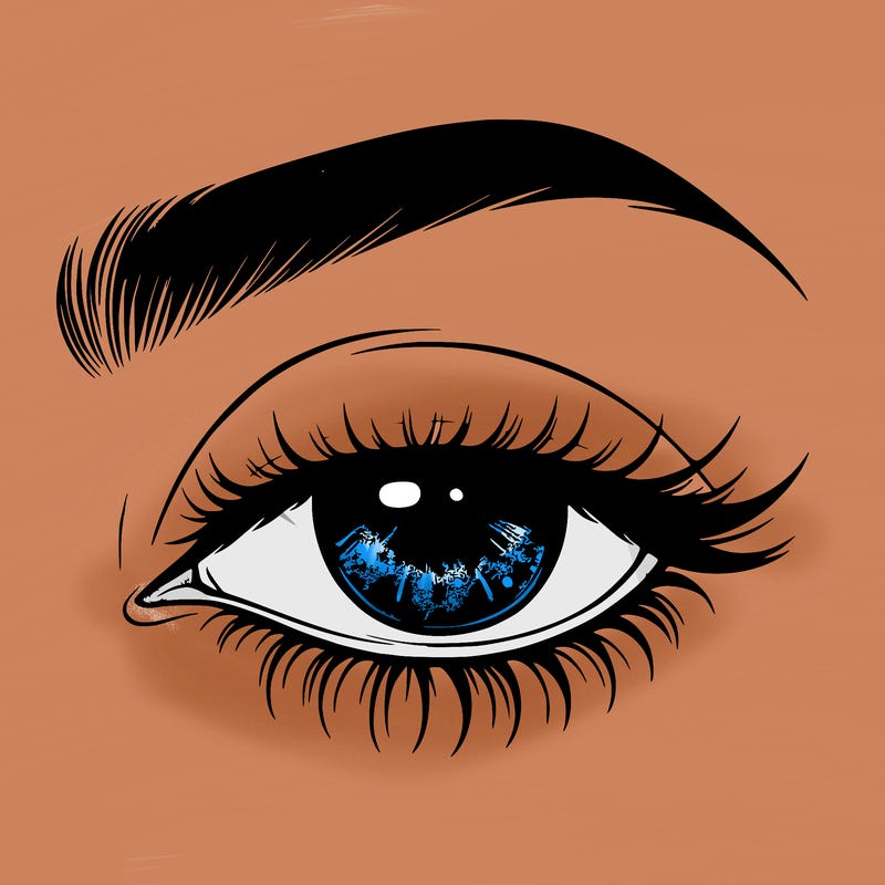 eye closed realistic