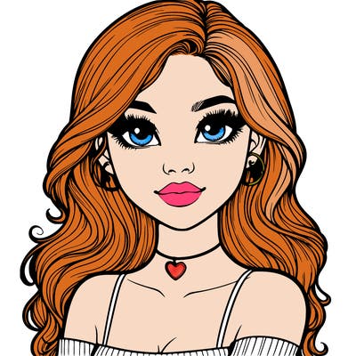 realistic pretty girl