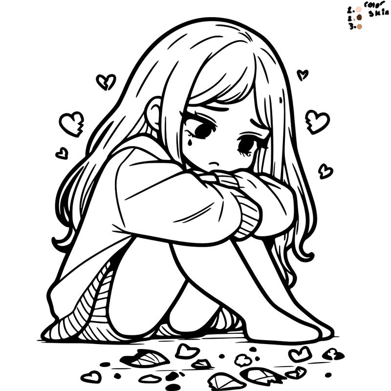 a girl after a breakup