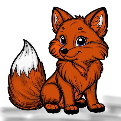realistic fox