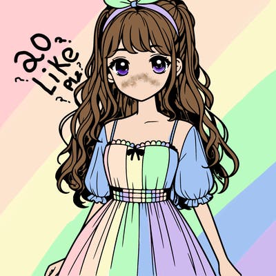 realistic girl with dress