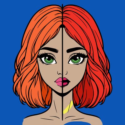 realistic girl split