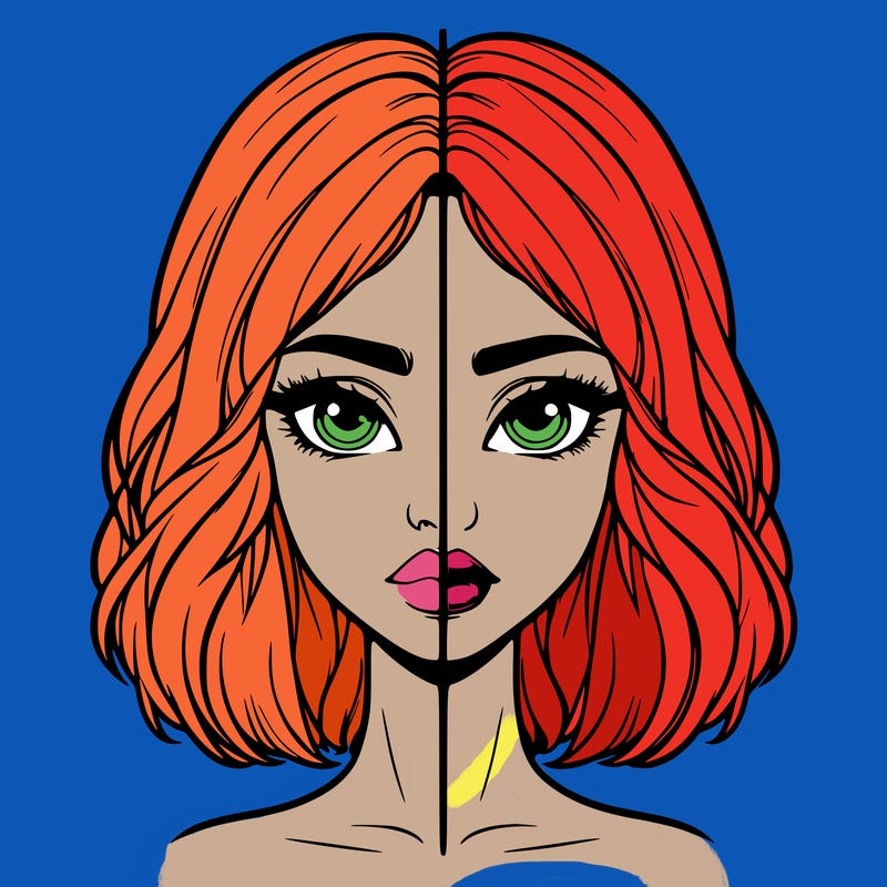 realistic girl split