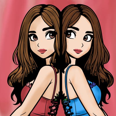 a realistic girl split