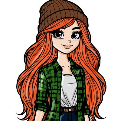 realistic version of wendy from gravity falls (pretty)