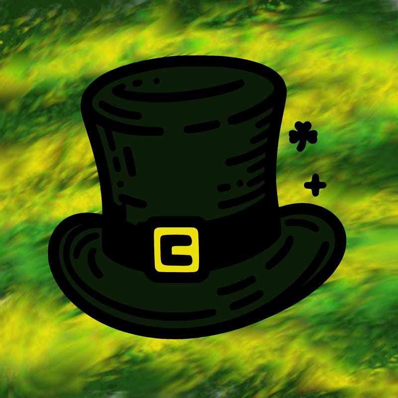 st patrick hat with thin lines