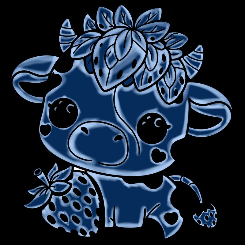 cute strawberry cow