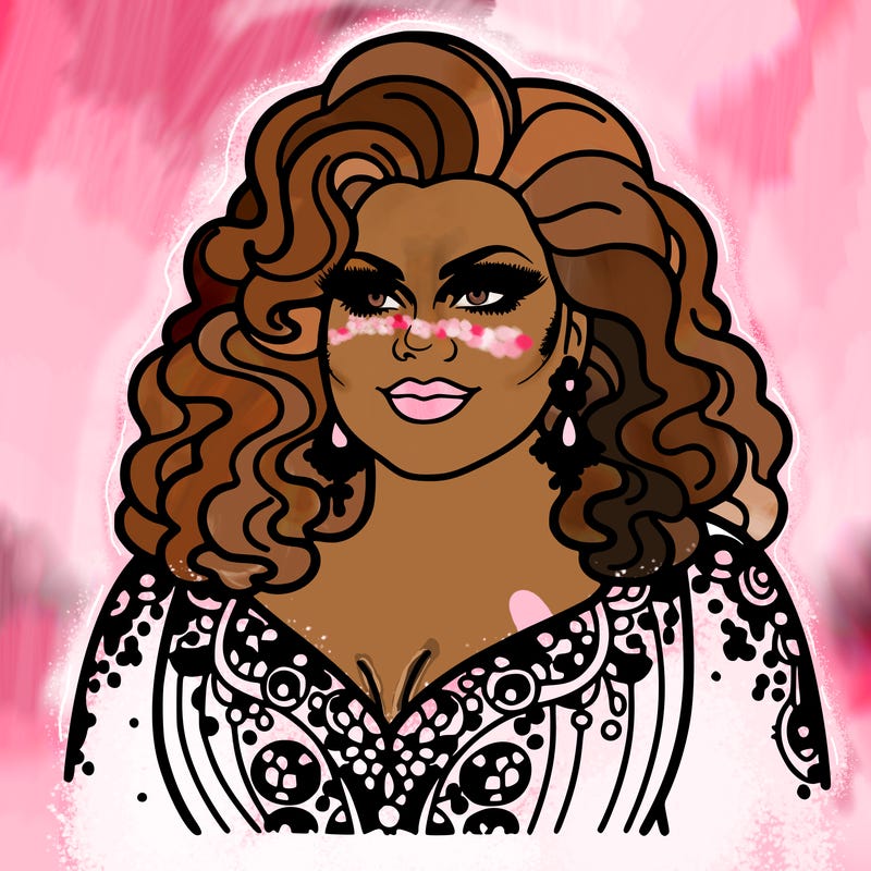 realistic plus size drag queen