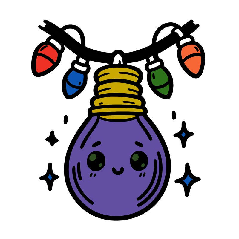 small bulb of a garland