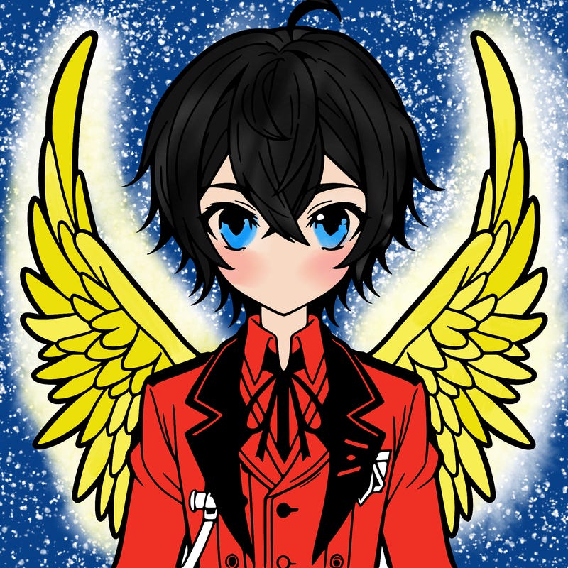 anime boy with wings