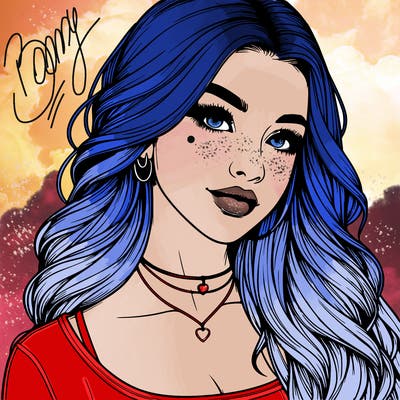 detailed realistic girl