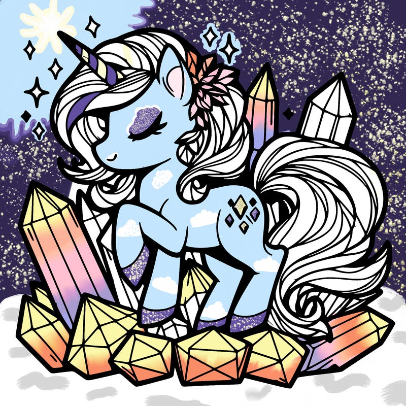 crystal unicorn