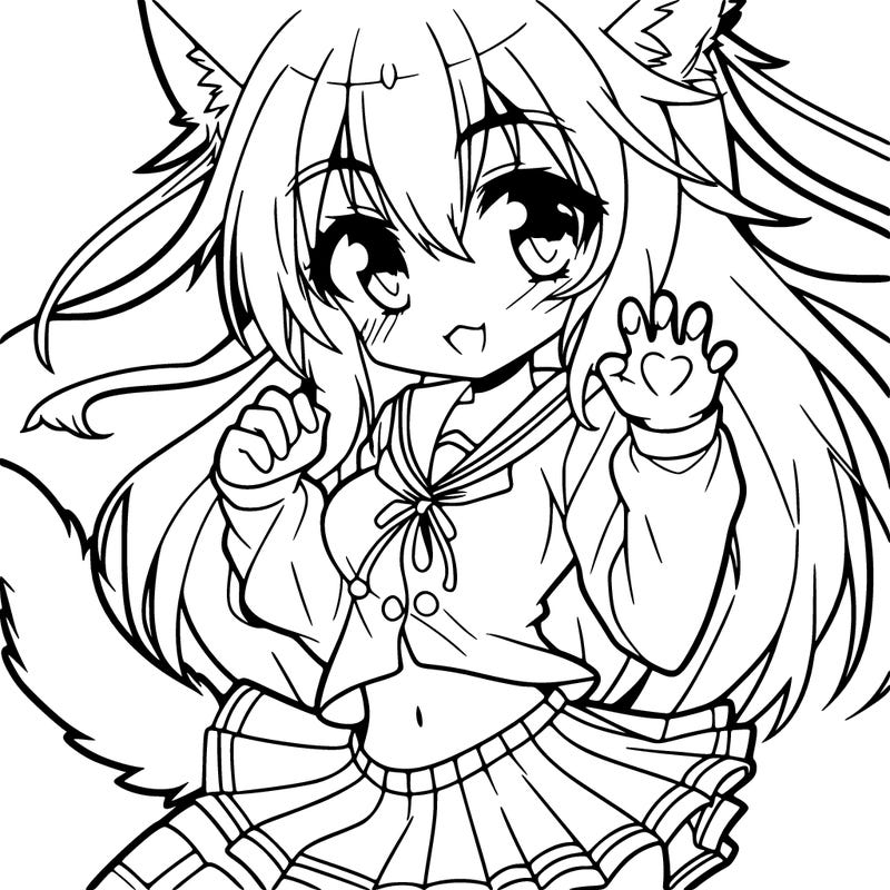 anime cat girl
