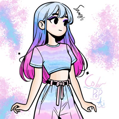 girl in a cute crop top