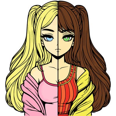 realistic girl split