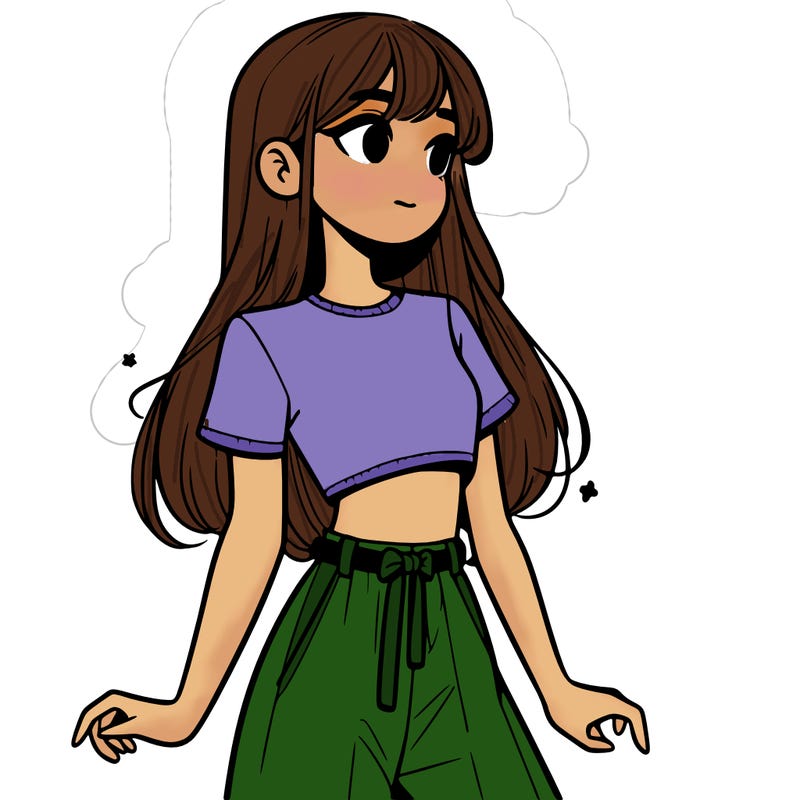 girl in a cute crop top