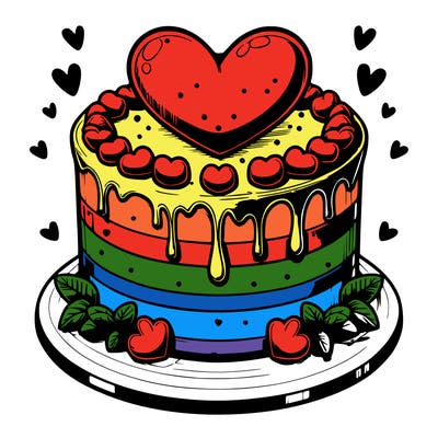 realistic heart cake