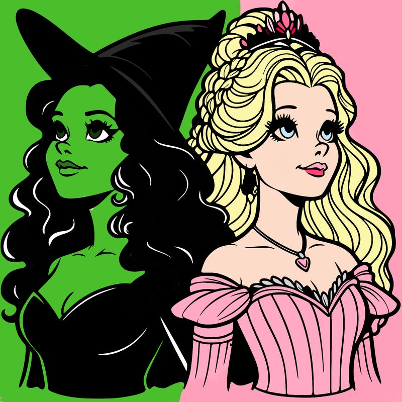 'elphaba and glinda (realistic)