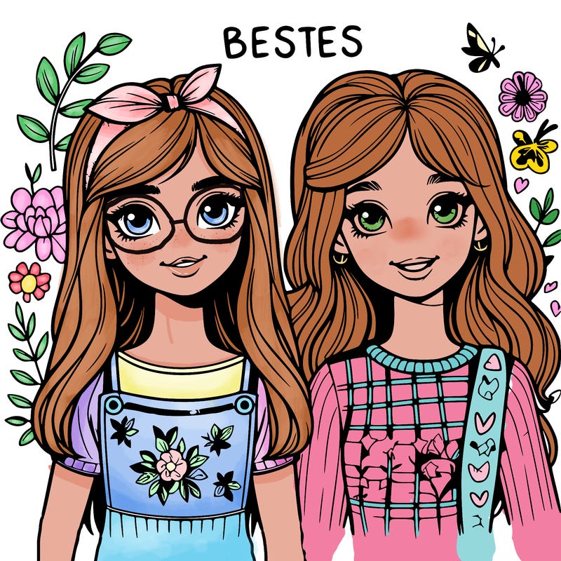 realistic teenage girl besties