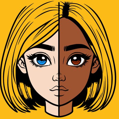 realistic girl split