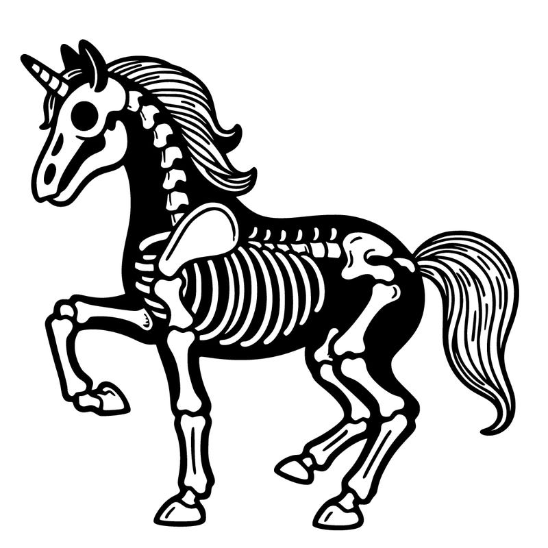 skeleton horse