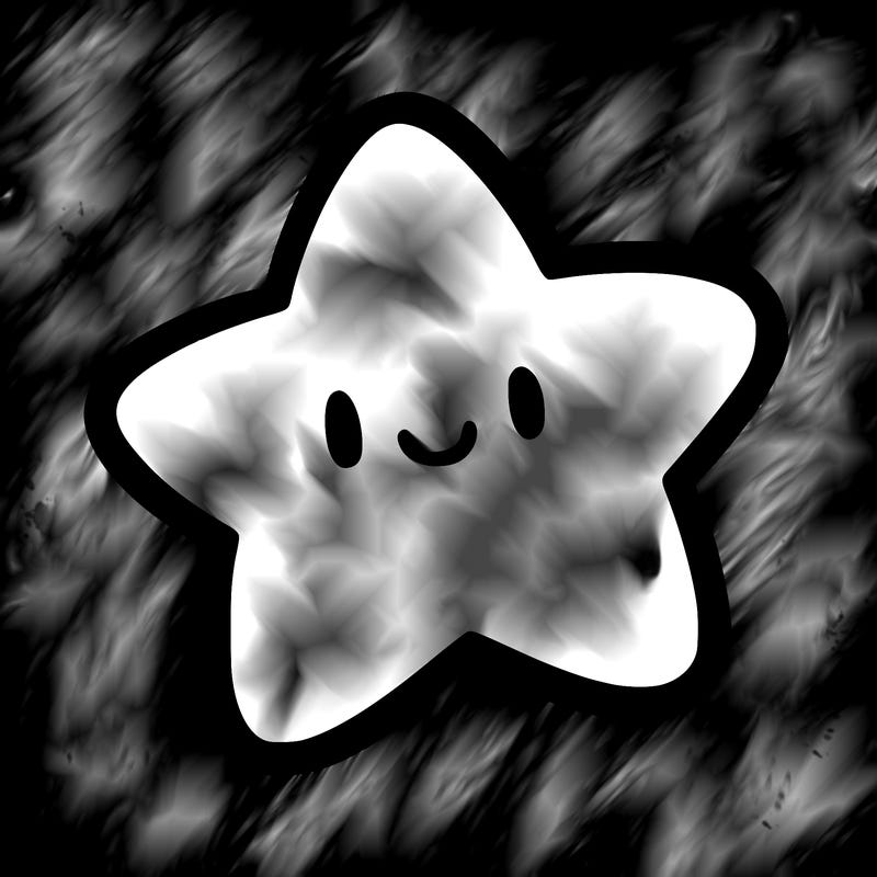 one star in the sky without a face