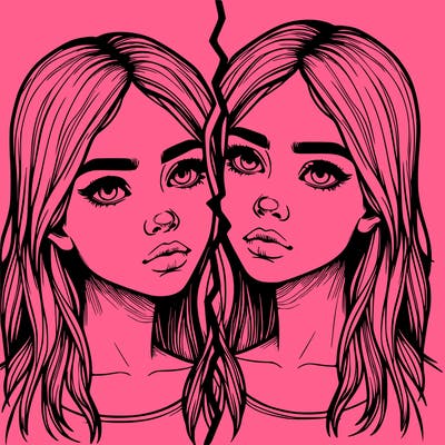 realistic girl split