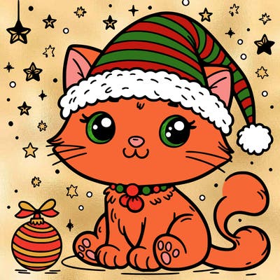 cat christmas
