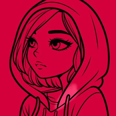 a woman wearing a hoodie
