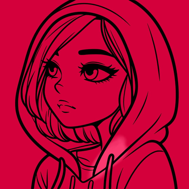 a woman wearing a hoodie