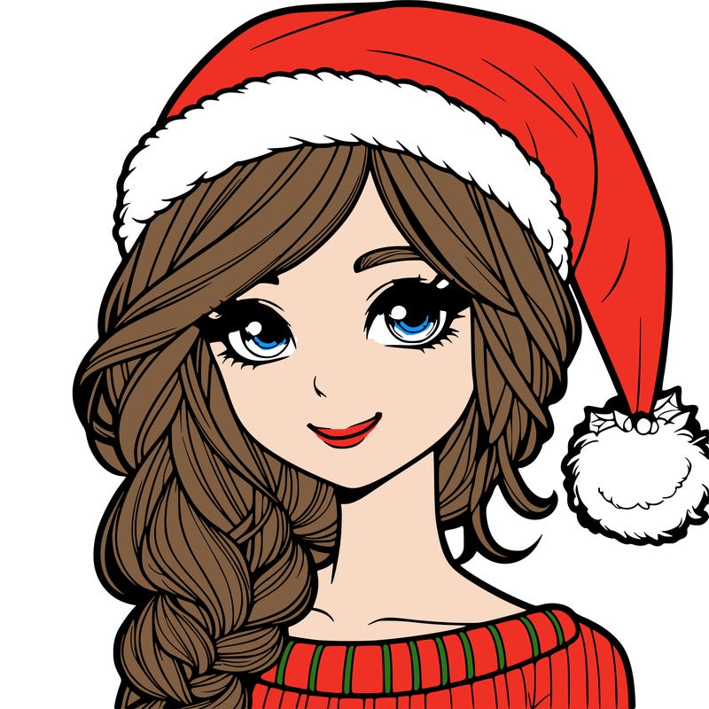 christmas girl realistic
