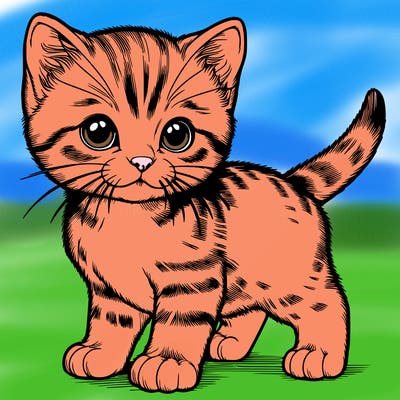 realistic kitten