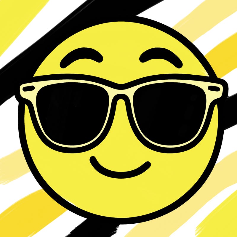 emoji with sunglasses