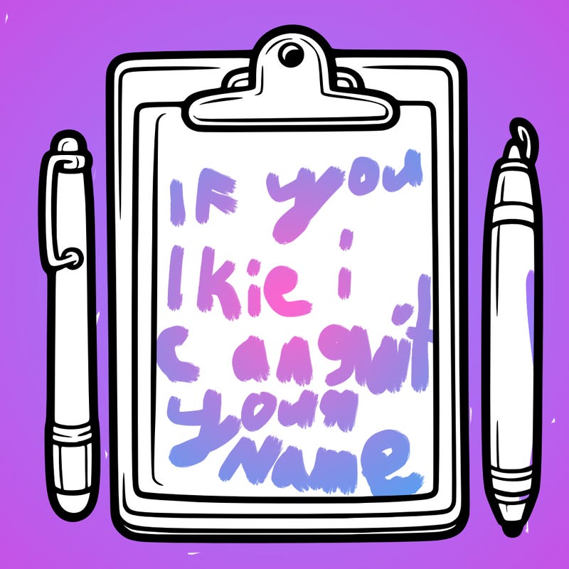 blank clip board with pen